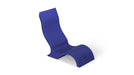 pool chair in dark blue on a white background