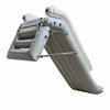 Inflatable boat with a seat on a white background