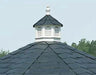 white vinyl cupola on outdoor structure