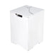 white square marble tank cover with black accents on a white background