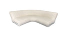 White curved pillow on a white background