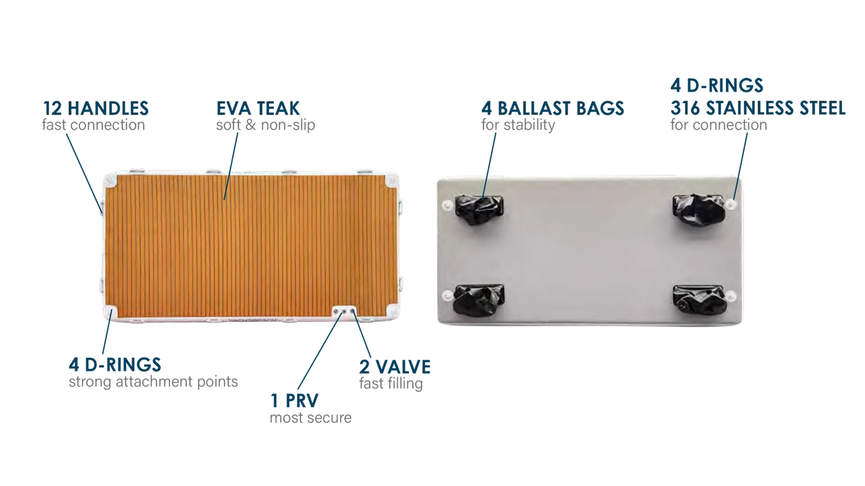 Technical diagram of a boat component with labeled parts on a white background